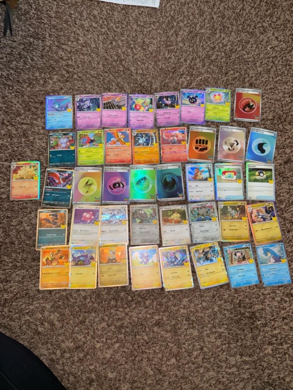 Pokemon 30th Celebration Bulk Card Lot of 41